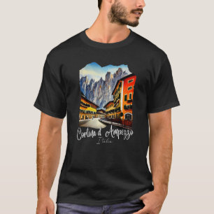 Cortina d'Ampezzo Dolomiten Malerei Cortina d'Ampe T-Shirt