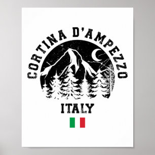 Cortina D'ampezzo Italien Alpen Skigebiet Alp Loca Poster