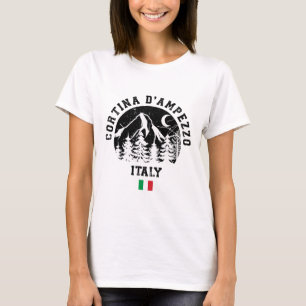Cortina D'ampezzo Italien Alpen Skigebiet Alp Loca T-Shirt