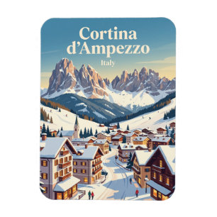 Cortina d'Ampezzo, Italien Magnet