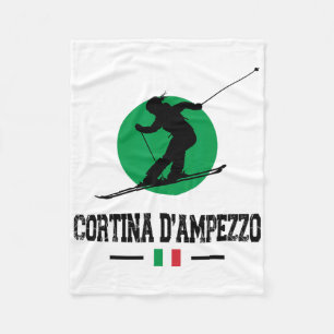 Cortina D'ampezzo Italien Ski Resort Alps Italien  Fleecedecke