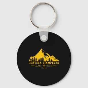 Cortina D'ampezzo Italien Skigebiet Lugano Schlüsselanhänger
