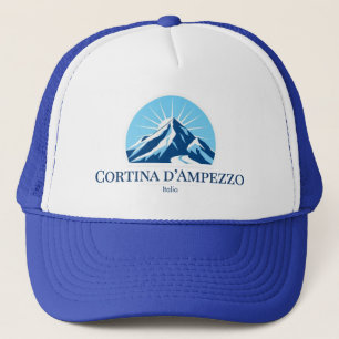 Cortina d'Ampezzo Italien Skigebiet Outfit Cap Truckerkappe