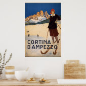 Cortina d'Ampezzo Poster (Küche)
