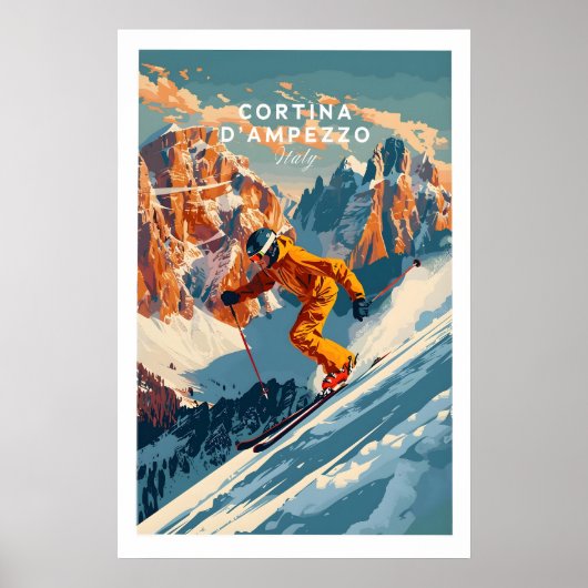 Cortina dampezzo Ski Poster 1 (Vorne)