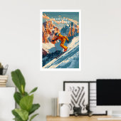 Cortina dampezzo Ski Poster 1 (Heimbüro)