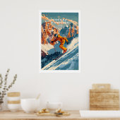 Cortina dampezzo Ski Poster 1 (Küche)