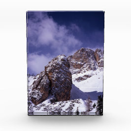 Cortina D'ampezzo Winter Holiday Card Poster Fotoblock