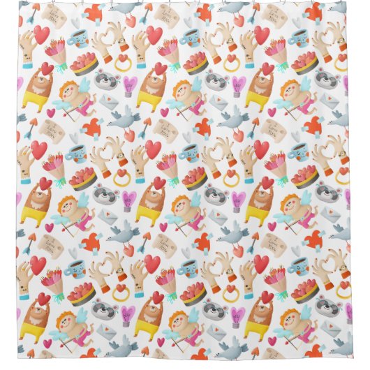 Cortina de ducha San Valentín Duschvorhang (Vorderseite)
