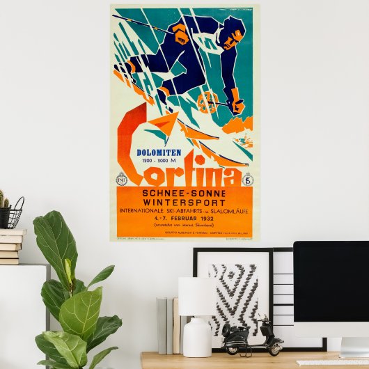 Cortina, Dolomiti Poster (Heimbüro)