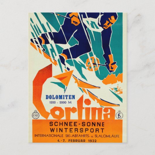 Cortina, Dolomiti Postkarte (Vorderseite)