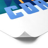 Cortina Italien Jahrgang Reise Poster (Ecke)