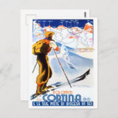 Cortina Italien Jahrgang Reise Postkarte (Vorne/Hinten)
