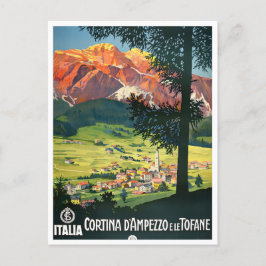 Cortina Italien Jahrgang Reise Postkarte