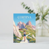 CORTINA ITALIEN POSTKARTE (Stehend Vorderseite)