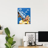 Cortina, Italien Reiseplakat Poster (Heimbüro)