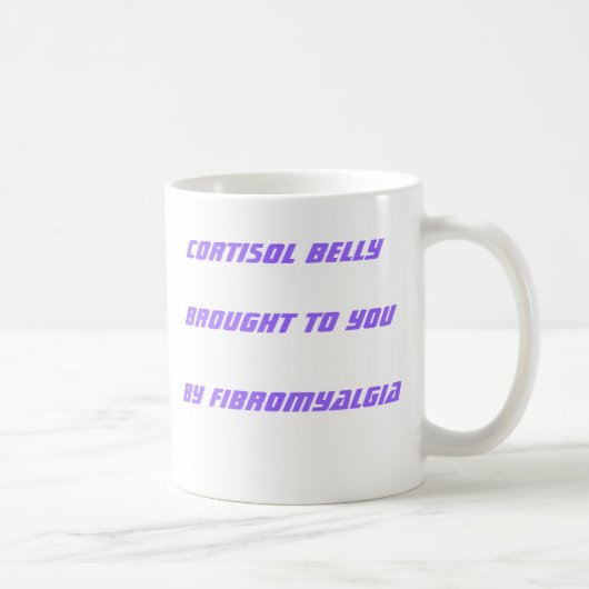 Cortisol-Bauch geholt Ihnen durch Fibromyalgia Kaffeetasse (Rechts)