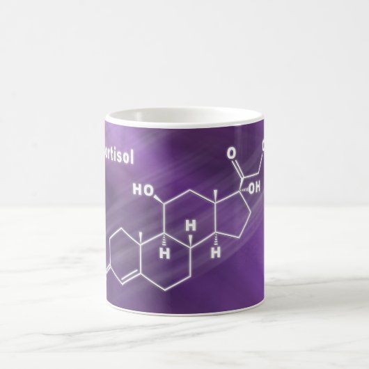 Cortisol Hormone Strukturchemische Formel Kaffeetasse (Mittel)