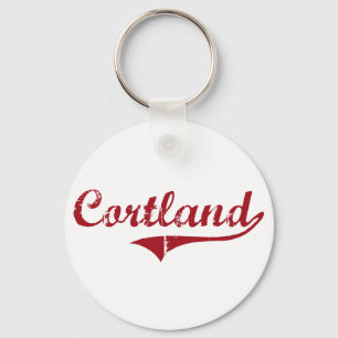Cortland Ohio klassischer Entwurf Schlüsselanhänger