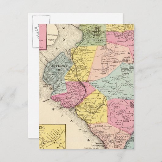 Cortlandt, Stadt Postkarte (Vorne/Hinten)