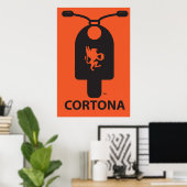 Cortona Scooter Poster (Heimbüro)