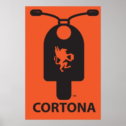 Cortona Scooter Poster (Vorne)