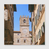 Cortona Toskana Italien Magnetkarte (Vorderseite)