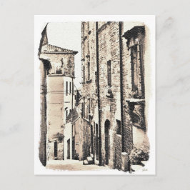 Cortona Toskana Italien. Postkarte