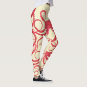 Cortopus auf Creme - Leggings (Rechts)