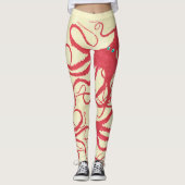 Cortopus auf Creme - Leggings (Vorderseite)