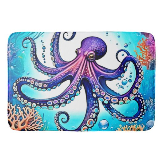 Cortopus Glow Design Badematte (Vorderseite)