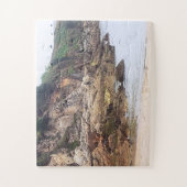 Coruna, Spanien | Klippen an der Küste Demenz Puzzle (Vertikal)