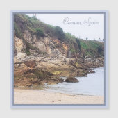 Coruna, Spanien | Magnet-Karte für Sandy Bay Ocean Magnetkarte (Vorderseite)