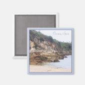 Coruna, Spanien | Sandy Bay Ocean Inlet Magnet (Vorderseite/Rückseite)