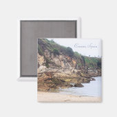 Coruna, Spanien | Sandy Bay Ocean Inlet Magnet (Vorderseite/Rückseite)
