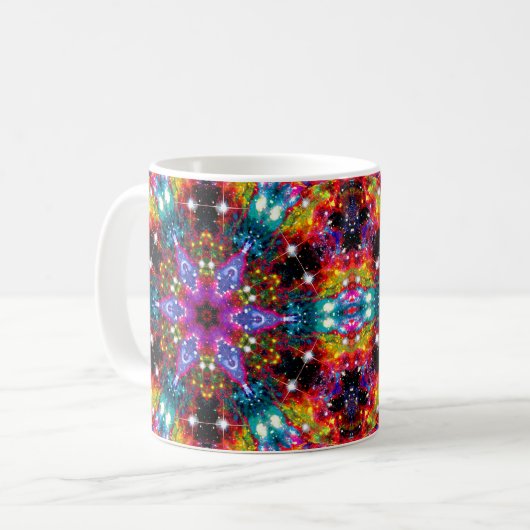 Coruscation Stellar Kaleid Kaffeetasse (Vorderseite Links)