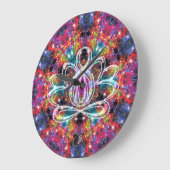 Coruscation Zen Lotus Clock Große Wanduhr (Winkel)