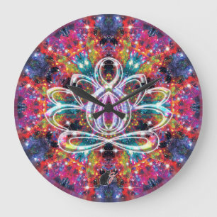 Coruscation Zen-Lotus-Uhr Große Wanduhr