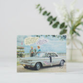 Corvair Cartoon Postcard by Bard Beach Postkarte (Stehend Vorderseite)