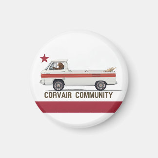 Corvair Community California Rampy Flag Magnet