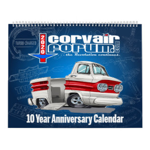 Corvair Forum 10 Jahre Jubiläumskalender Kalender