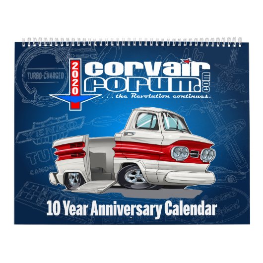 Corvair Forum 10 Jahre Jubiläumskalender Kalender (Titelbild)