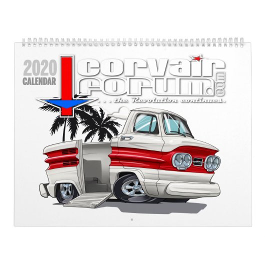 Corvair Forum 2020 Corvair of the Month Calendar Kalender (Titelbild)