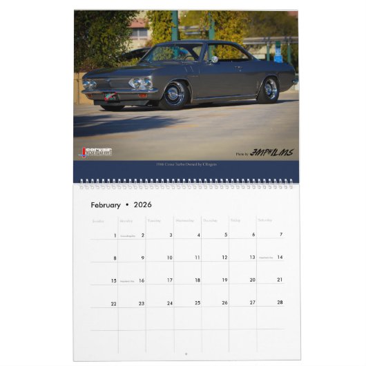 Corvair Forum-Wandkalender Kalender (Feb 2026)