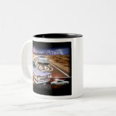 Corvair Lover Zweifarbige Tasse (Vorderseite Links)
