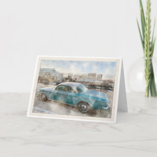 Corvair Monza Aquarell Karte