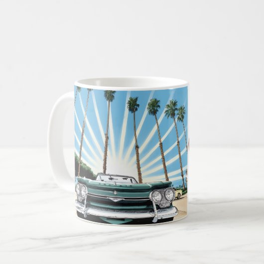 Corvair Pop Art Kaffeetasse (Vorderseite Links)