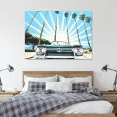 Corvair Pop Art Leinwanddruck (Insitu (Schlafzimmer))