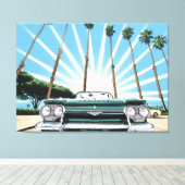 Corvair Pop Art Leinwanddruck (Insitu (Holzboden))