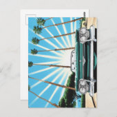 Corvair Pop Art Palm Tree Postkarte (Vorne/Hinten)